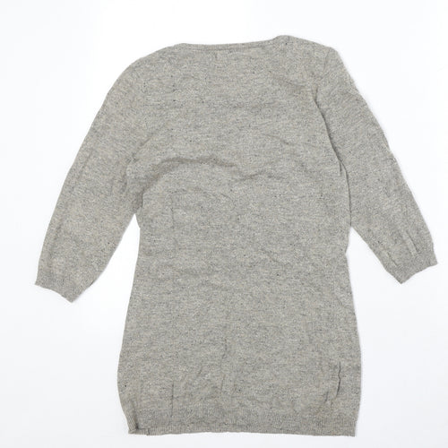 NEXT Womens Beige Boat Neck Cotton Pullover Jumper Size 6