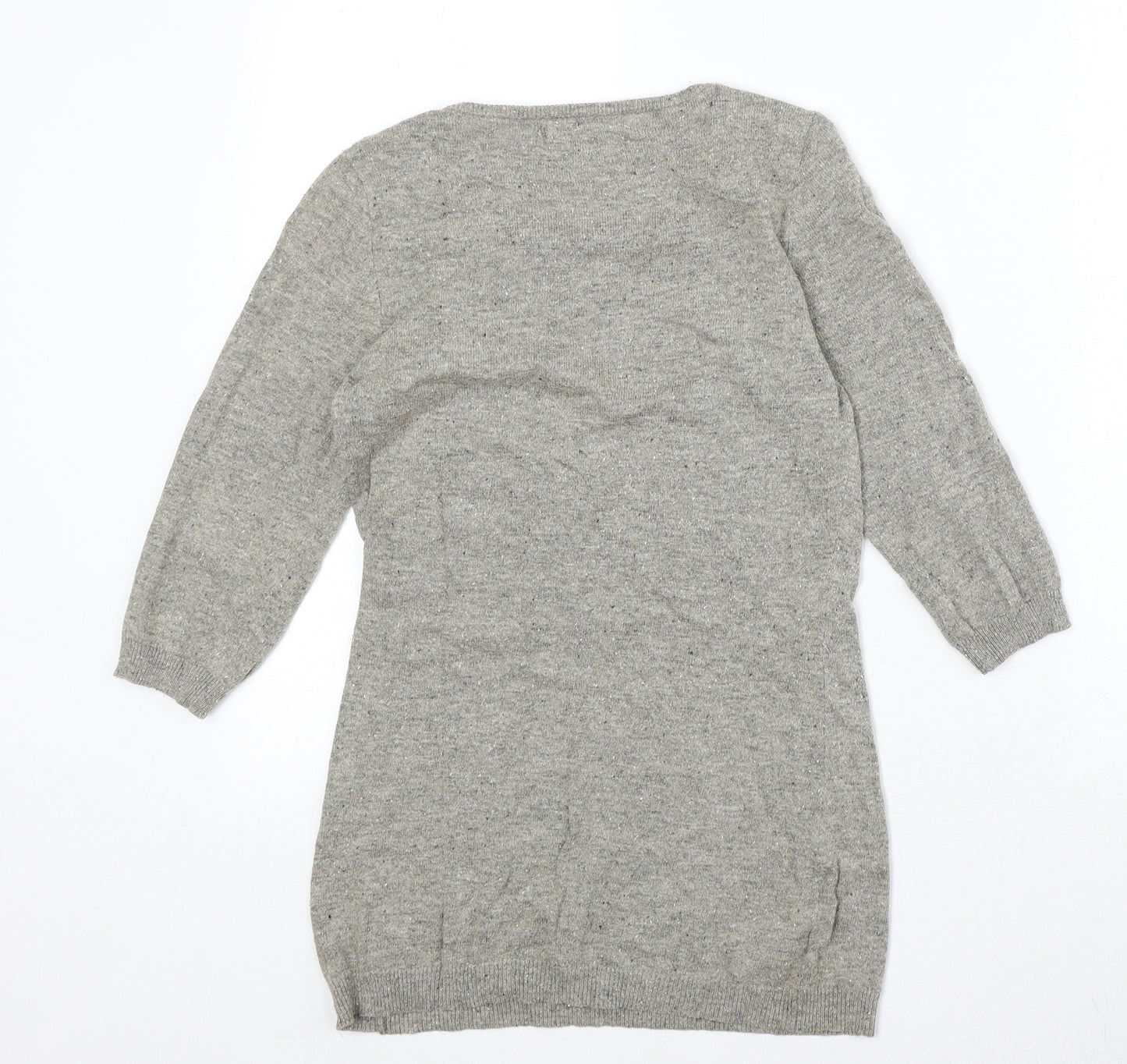 NEXT Womens Beige Boat Neck Cotton Pullover Jumper Size 6