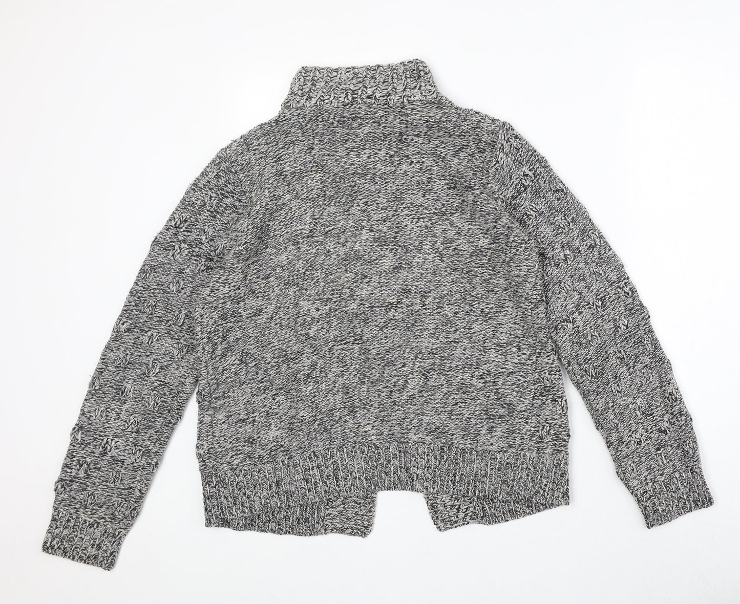 Debenhams Womens Grey Geometric Jacket Size 12 Button