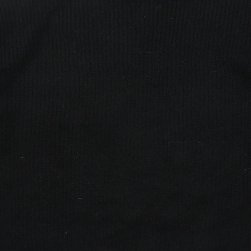 Marks and Spencer Womens Black High Neck Acrylic Pullover Jumper Size L