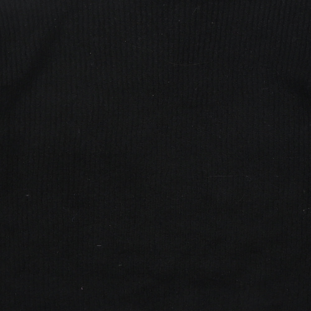 Marks and Spencer Womens Black High Neck Acrylic Pullover Jumper Size L
