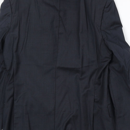 Marks and Spencer Mens Blue Wool Jacket Suit Jacket Size 38 Regular