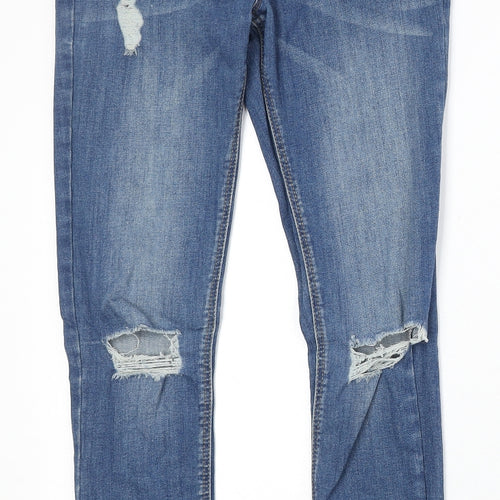 ASOS Womens Blue Cotton Skinny Jeans Size 26 in Regular Zip