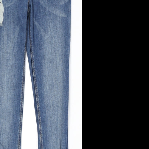 ASOS Womens Blue Cotton Skinny Jeans Size 26 in Regular Zip