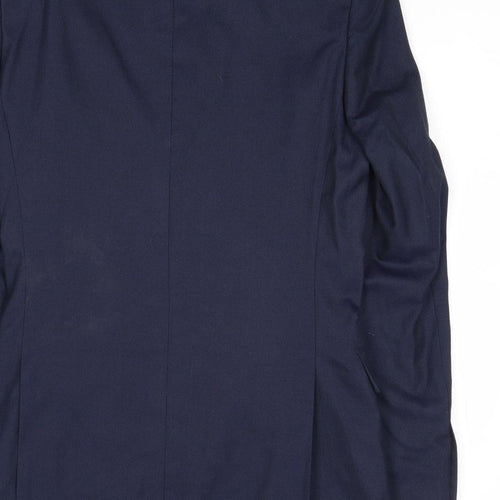 Marks and Spencer Mens Blue Polyester Jacket Suit Jacket Size 36 Regular