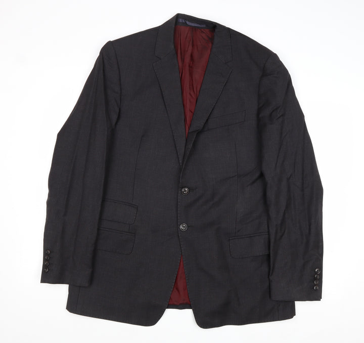 Marks and Spencer Mens Grey Wool Jacket Suit Jacket Size 42 Regular