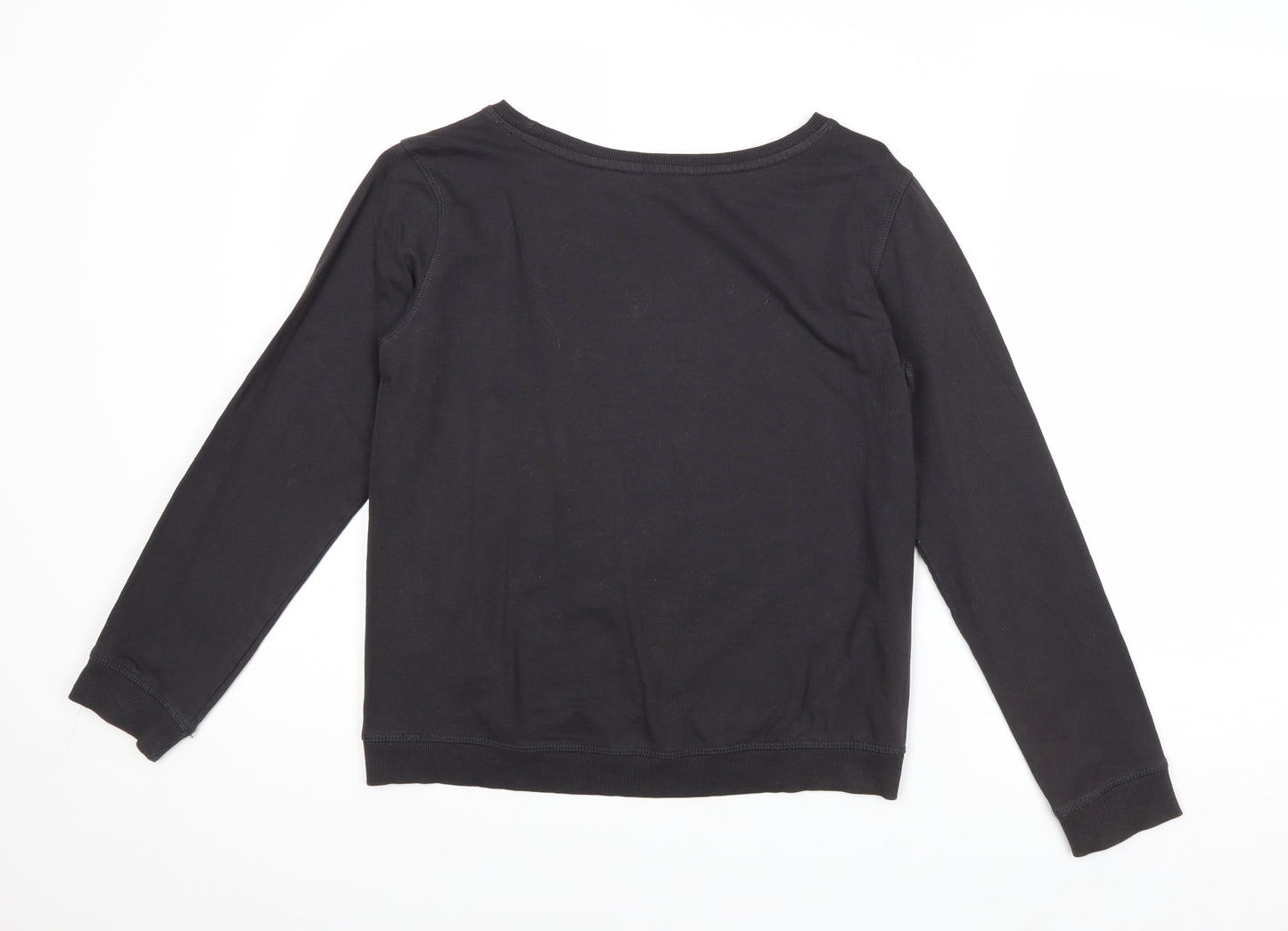 H&M Girls Black Cotton Pullover Sweatshirt Size 15 Years Pullover - Bronx