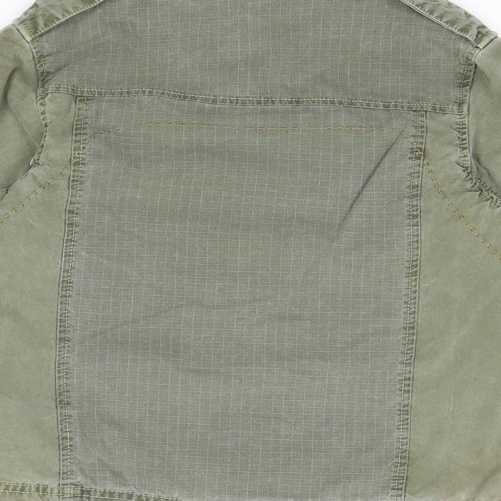 Marks and Spencer Boys Green Basic Jacket Jacket Size 5 Years Button
