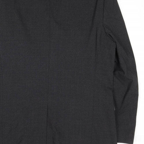 John Lewis Mens Grey Polyester Jacket Suit Jacket Size 42 Regular