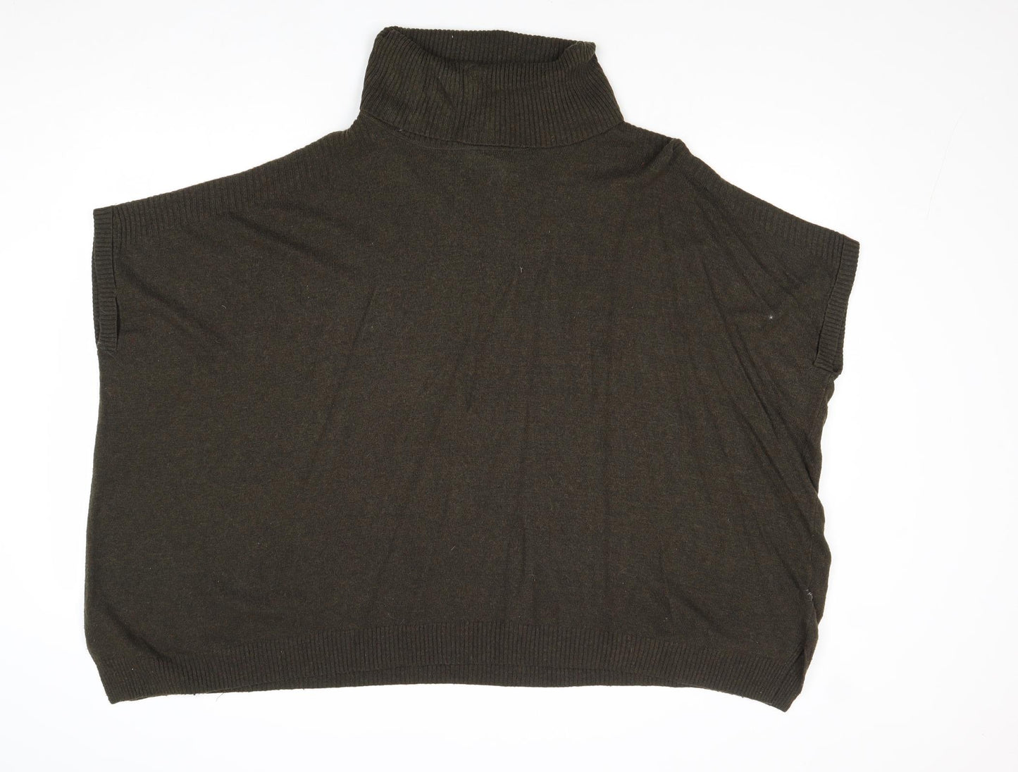 New Look Womens Grey Roll Neck Viscose Pullover Jumper Size M