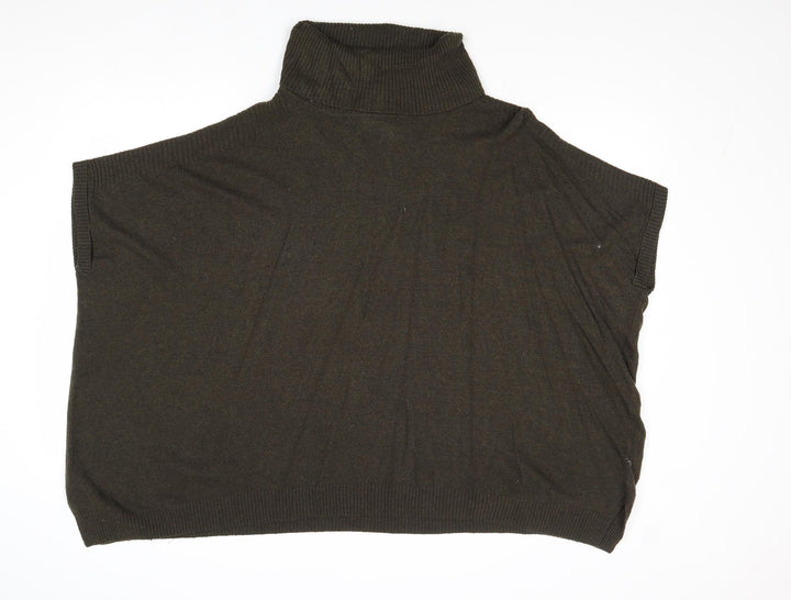 New Look Womens Grey Roll Neck Viscose Pullover Jumper Size M