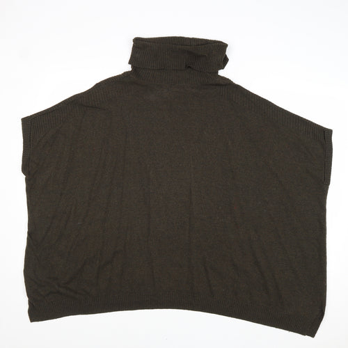 New Look Womens Grey Roll Neck Viscose Pullover Jumper Size M