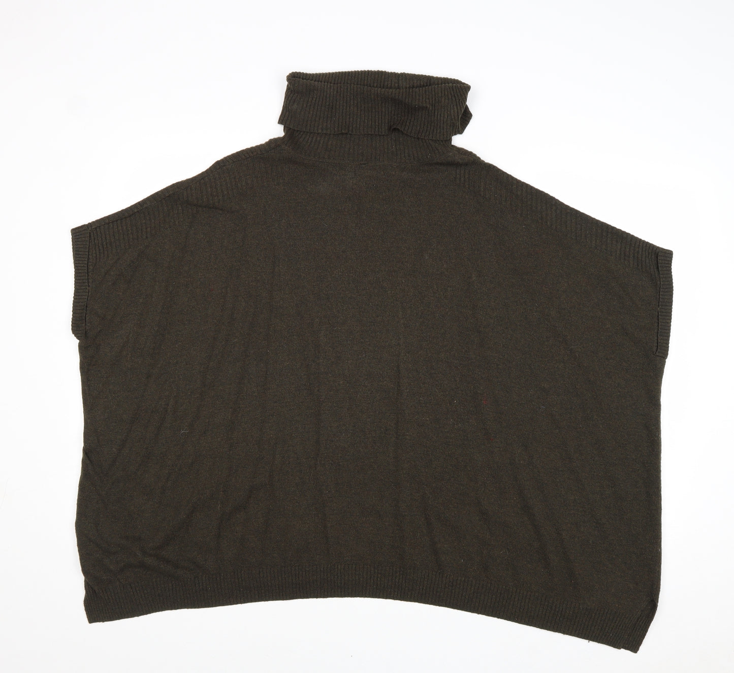 New Look Womens Grey Roll Neck Viscose Pullover Jumper Size M