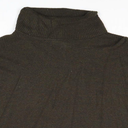 New Look Womens Grey Roll Neck Viscose Pullover Jumper Size M
