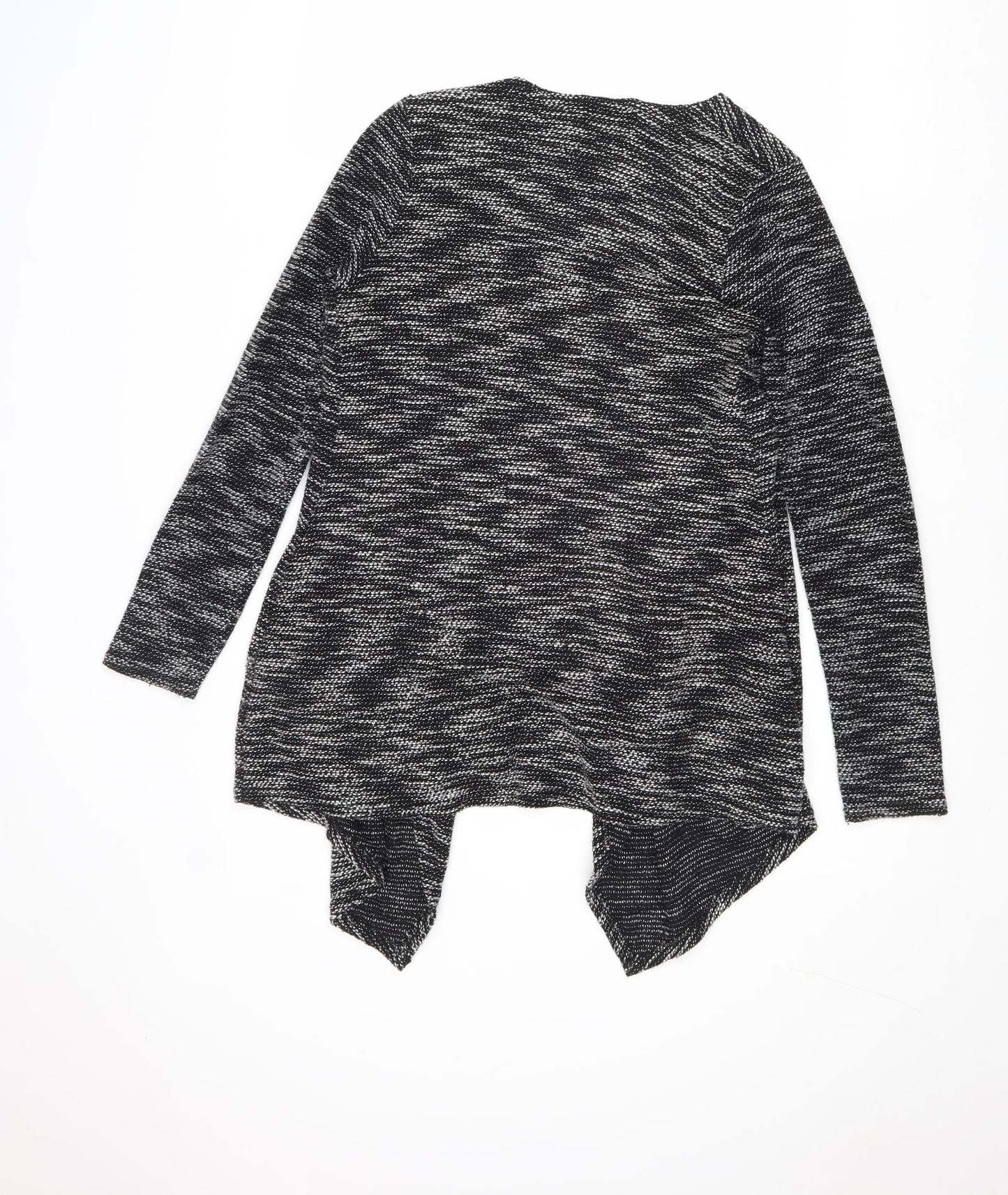 New Look Womens Grey V-Neck Polyester Cardigan Jumper Size S