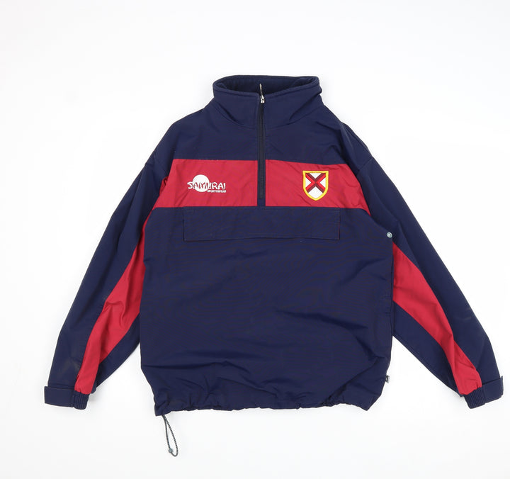Samurai Boys Blue Colourblock Anorak Jacket Size L Zip