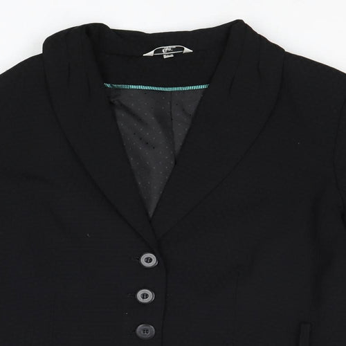 Klass Womens Black Polyester Jacket Blazer Size 14