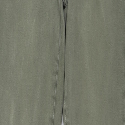 H&M Womens Green Cotton Skinny Jeans Size 33 in Regular Zip
