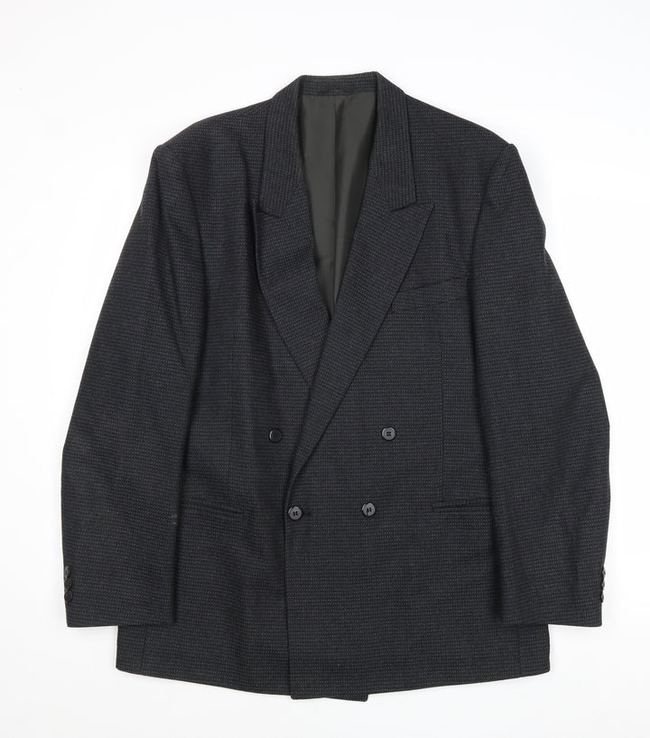 Bruce Corman Mens Grey Wool Jacket Suit Jacket Size 40 Regular