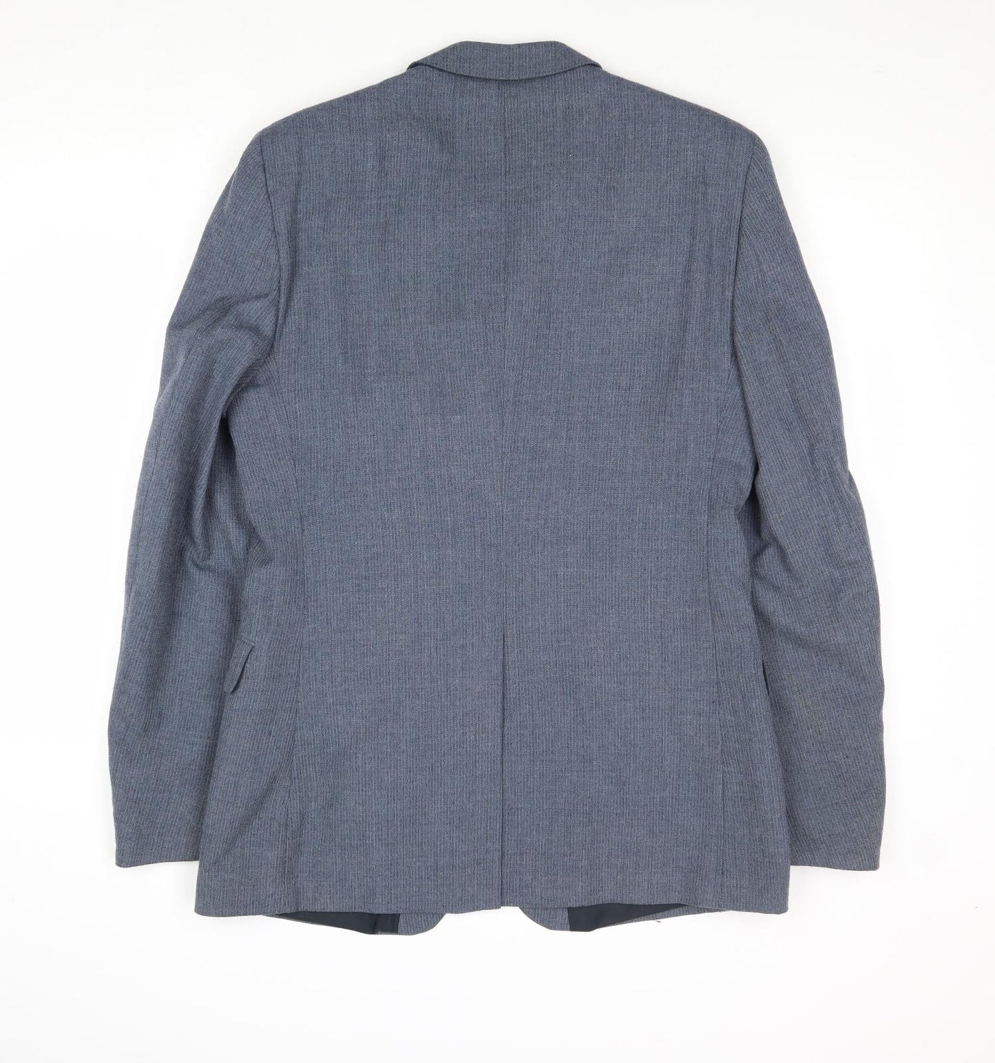 Peter Brown Mens Blue Wool Jacket Suit Jacket Size 36 Regular