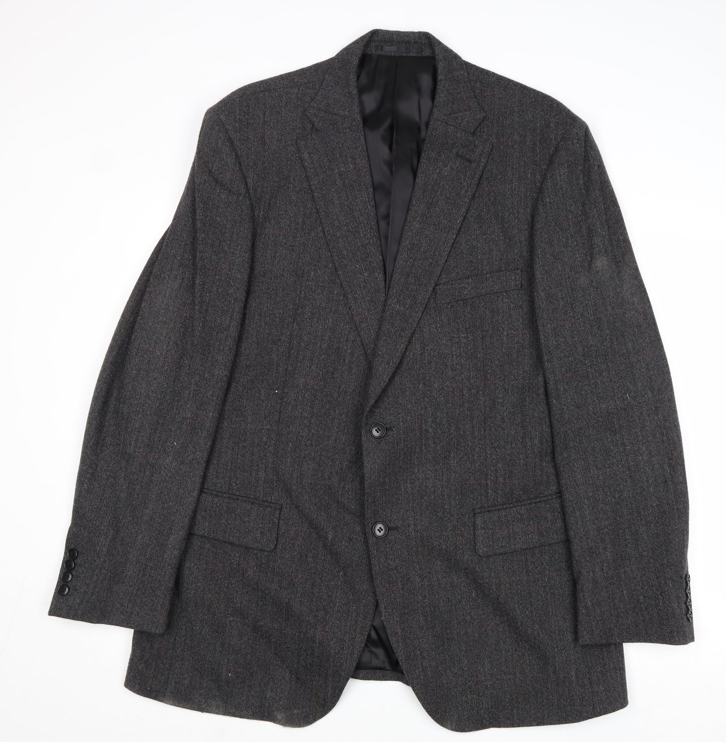 Wellington Mens Grey Wool Jacket Suit Jacket Size 42 Regular