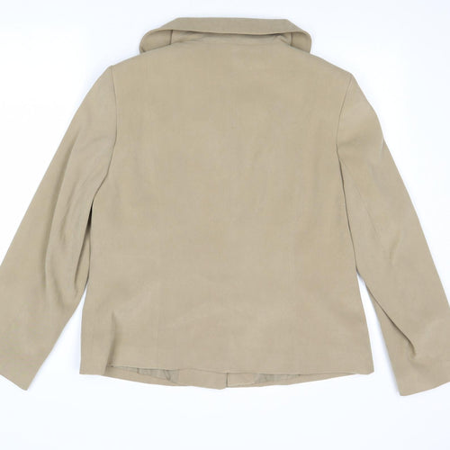 EWM Womens Brown Jacket Size 16 Button