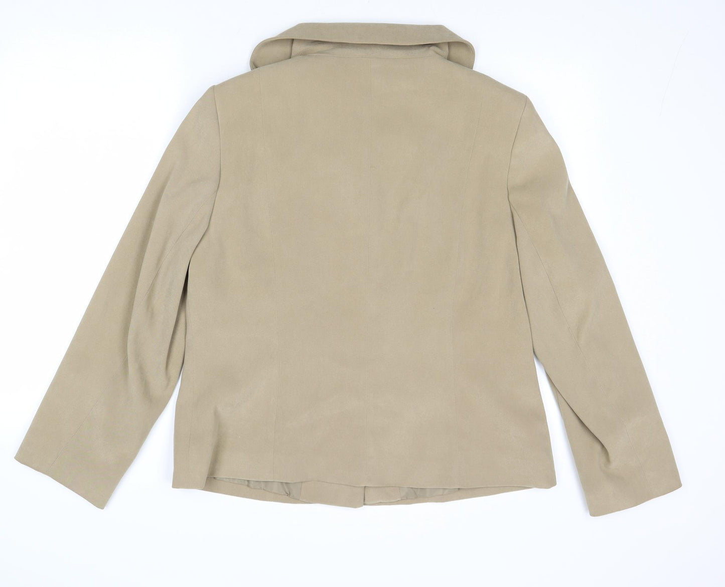EWM Womens Brown Jacket Size 16 Button