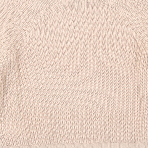 H&M Womens Pink Mock Neck Acrylic Pullover Jumper Size XS