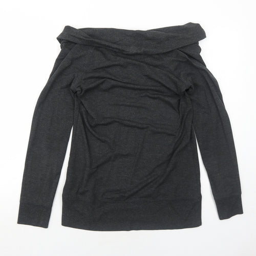 Cynthia Rowley Womens Grey Modal Pullover Sweatshirt Size 10 Pullover