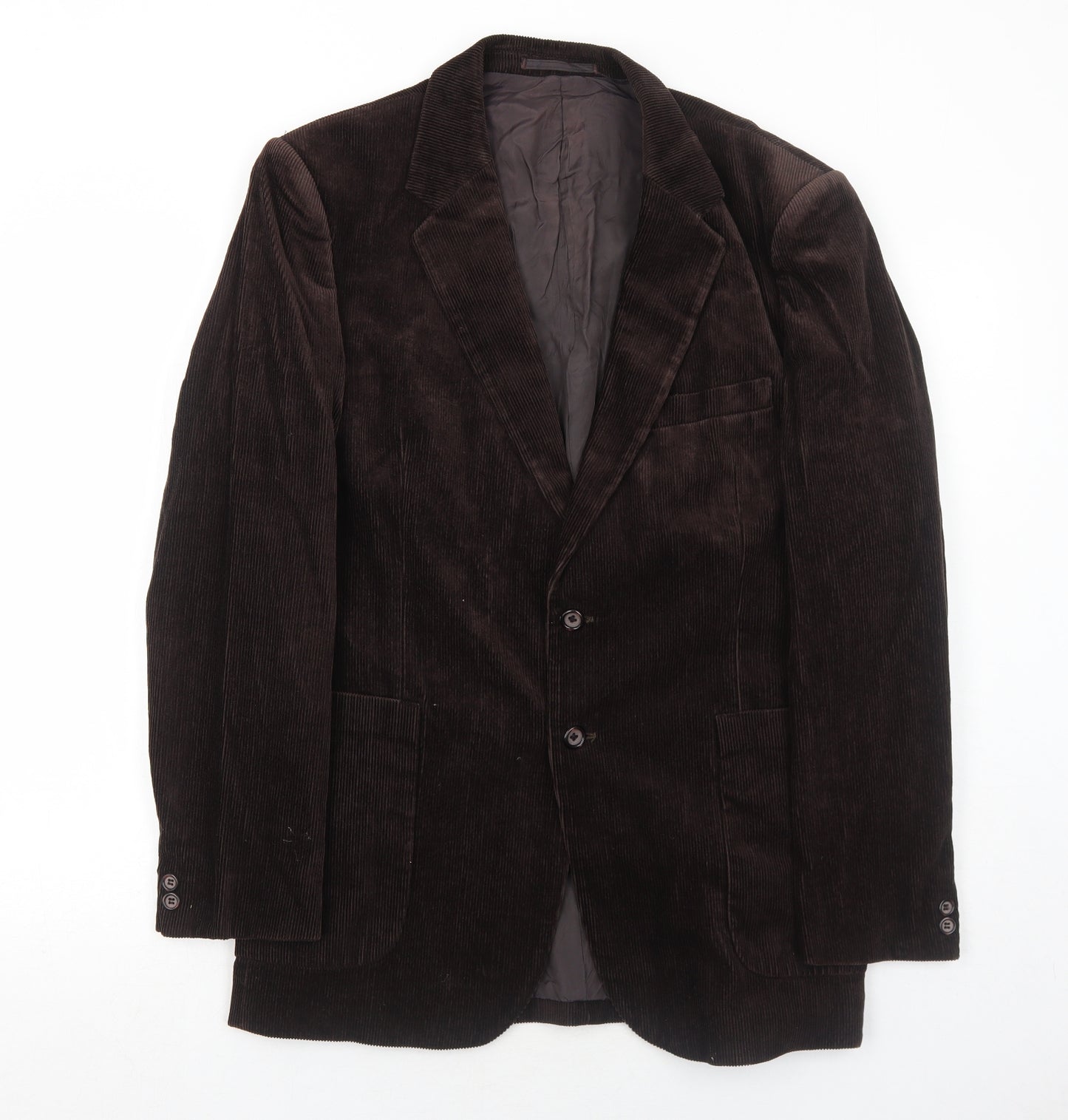 Marks and Spencer Mens Brown Cotton Jacket Blazer Size 42 Regular