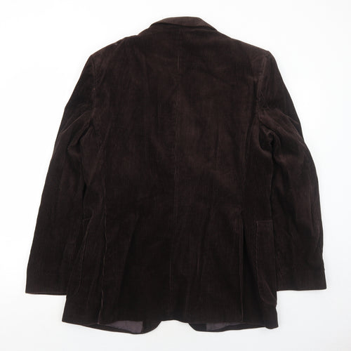 Marks and Spencer Mens Brown Cotton Jacket Blazer Size 42 Regular