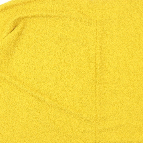 New Collection Womens Yellow Round Neck Polyester Pullover Jumper Size 8
