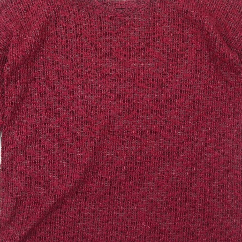 NEXT Womens Pink Round Neck Polyester Pullover Jumper Size 6