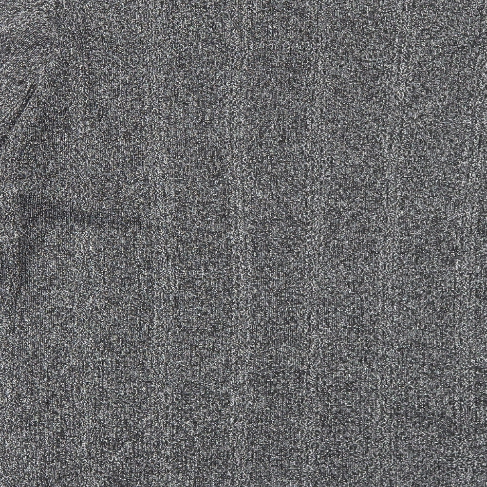 Marks and Spencer Womens Black V-Neck Viscose Pullover Jumper Size 20