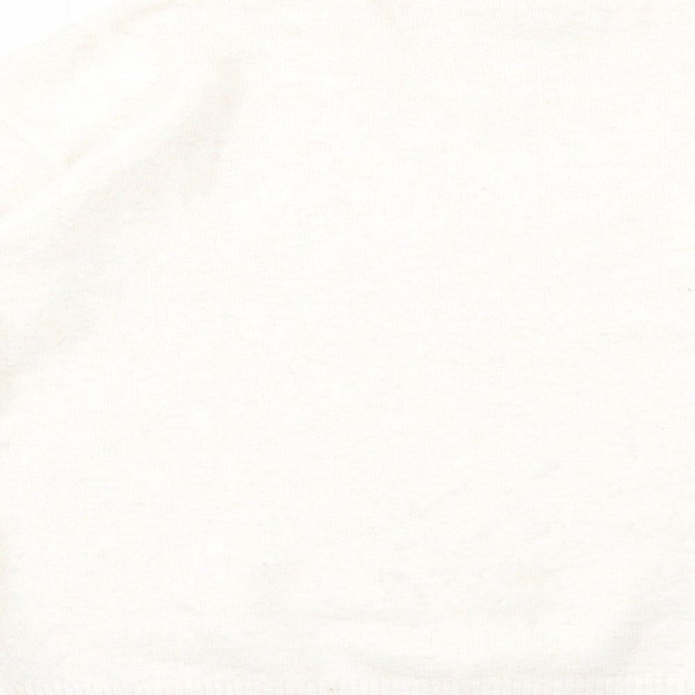 Marks and Spencer Womens Ivory Crew Neck Polyester Pullover Jumper Size M - Wish