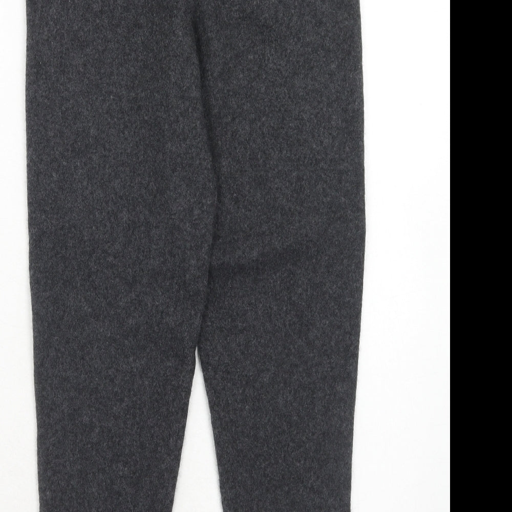 Woolovers Womens Grey Wool Jogger Trousers Size M Regular Drawstring