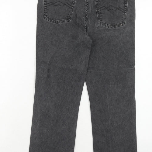 Yessica Womens Black Cotton Straight Jeans Size 10 Regular Zip