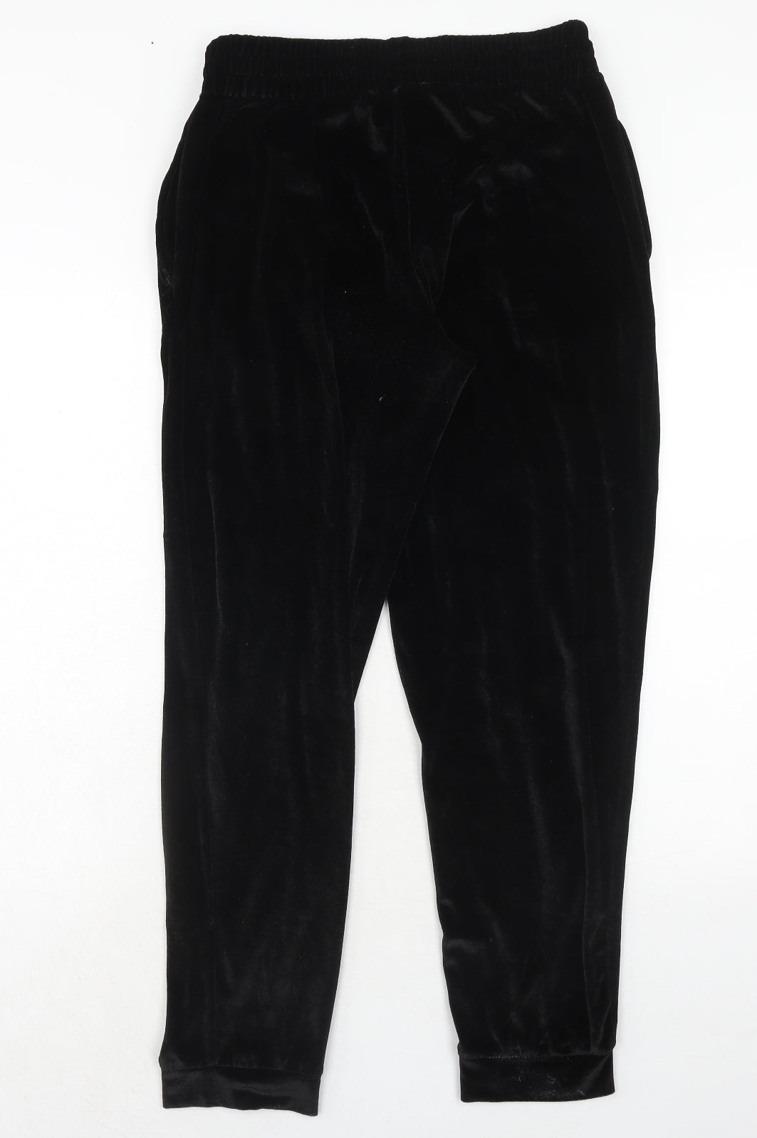 Golddigga Womens Black Polyester Jogger Trousers Size 16 Regular Drawstring