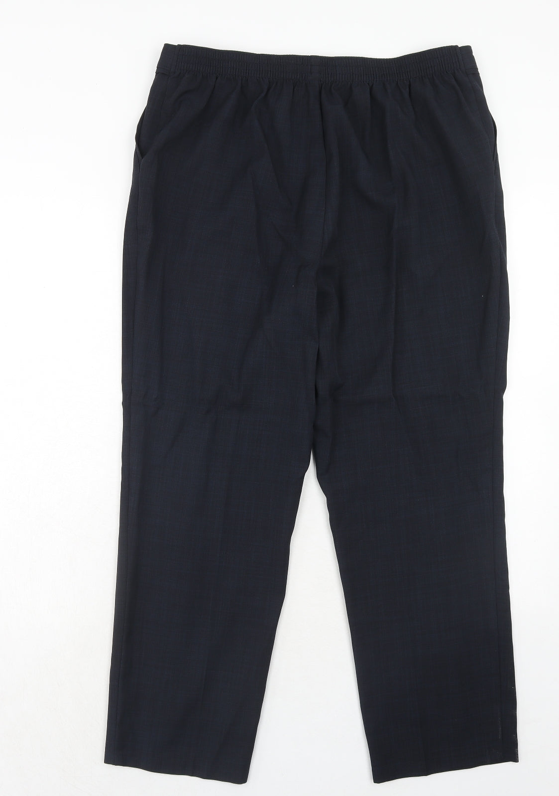 Marks and Spencer Womens Blue Polyester Trousers Size 16 Regular