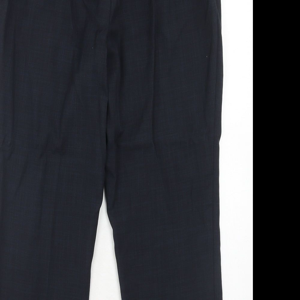 Marks and Spencer Womens Blue Polyester Trousers Size 16 Regular