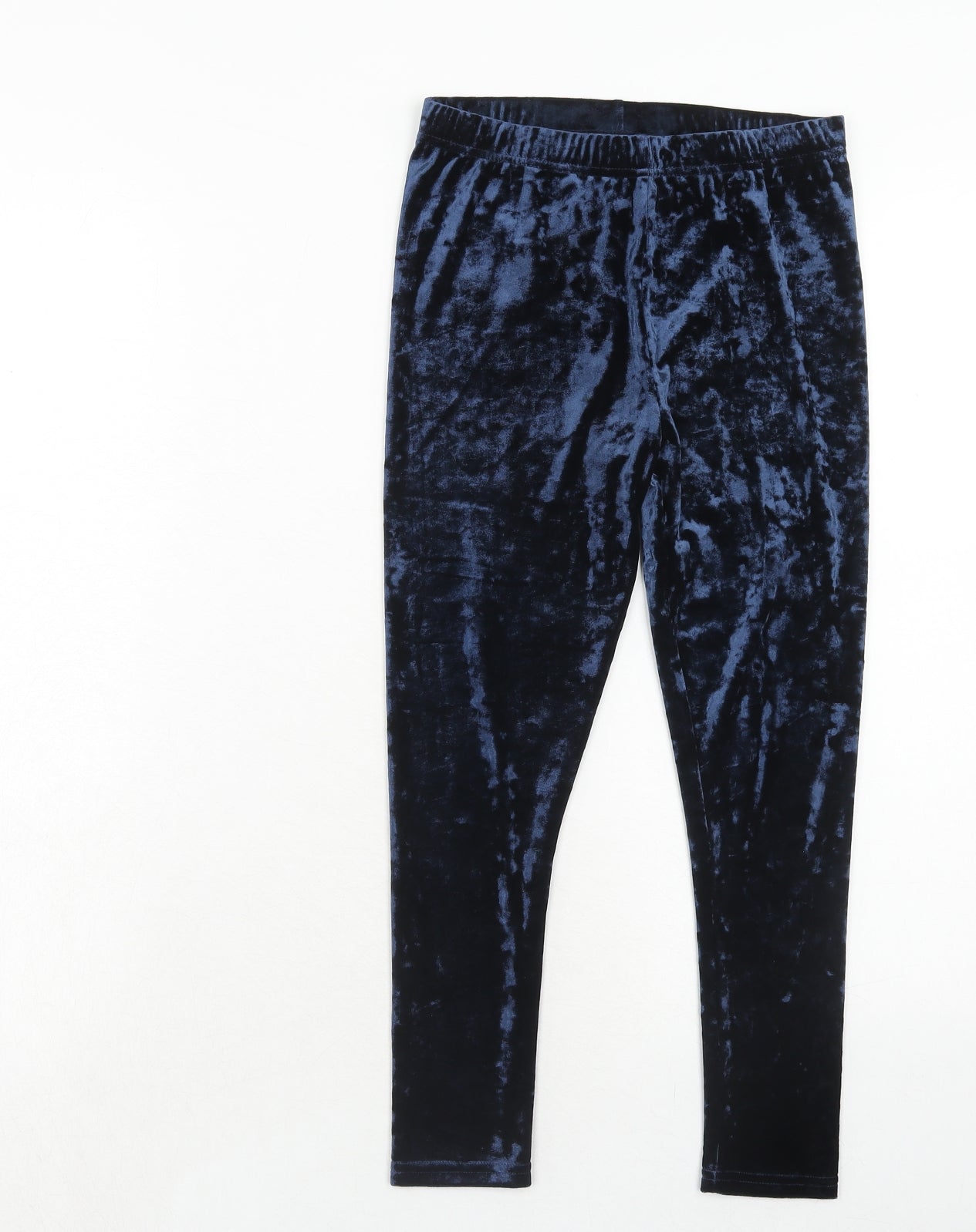 NEXT Girls Blue Polyester Jogger Trousers Size 9 Years Regular Pullover - Leggings