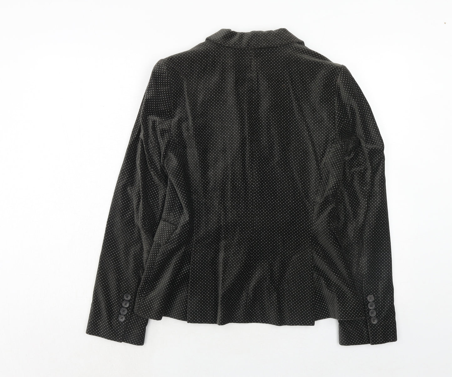 Zara Womens Green Geometric Cotton Jacket Suit Jacket Size M