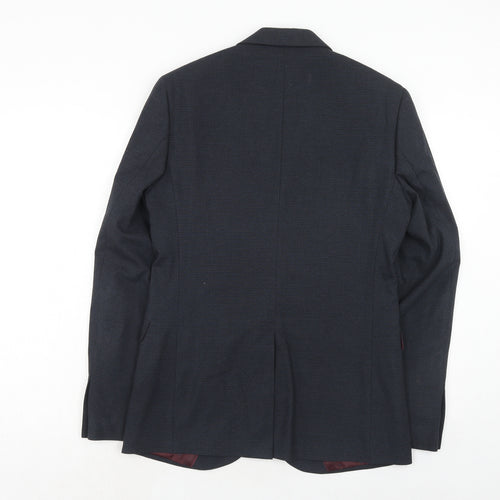 Marks and Spencer Mens Blue Polyamide Jacket Suit Jacket Size 38 Regular