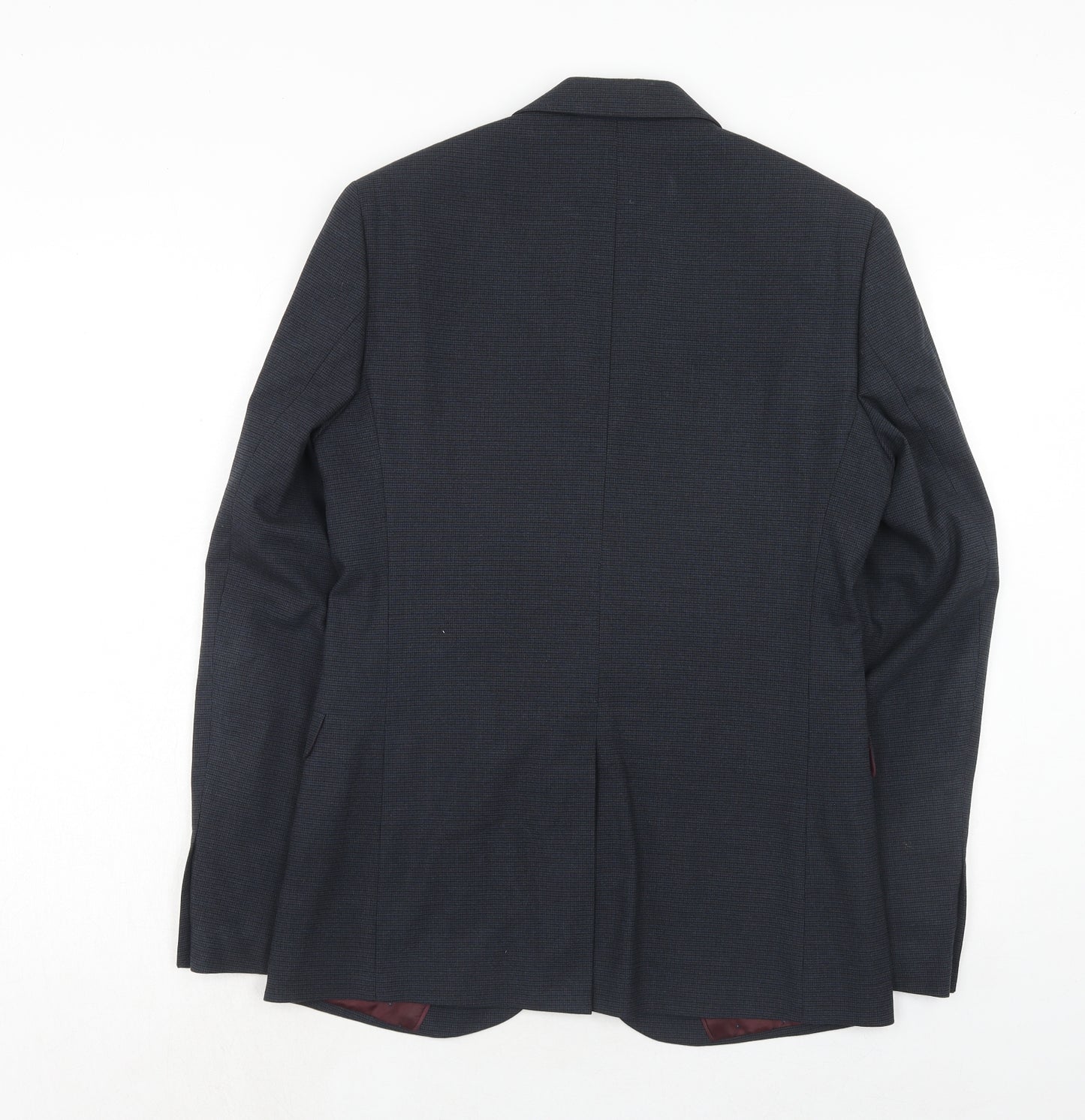 Marks and Spencer Mens Blue Polyamide Jacket Suit Jacket Size 38 Regular