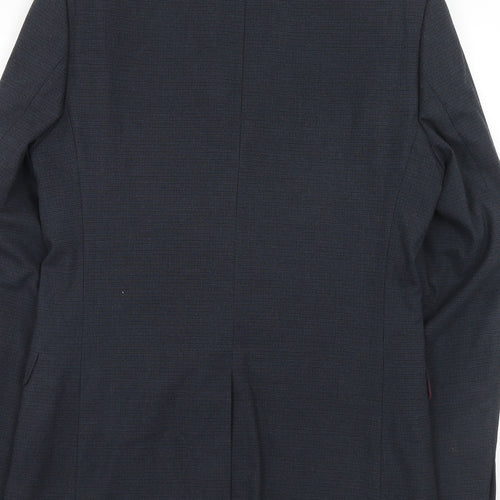 Marks and Spencer Mens Blue Polyamide Jacket Suit Jacket Size 38 Regular