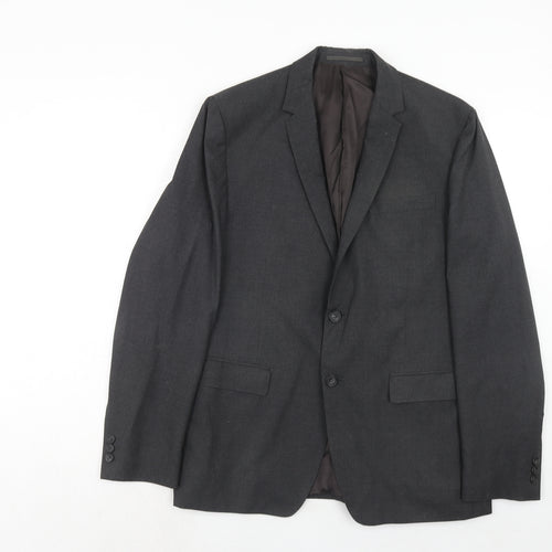 Shoreditch Mens Grey Wool Jacket Suit Jacket Size 42 Regular