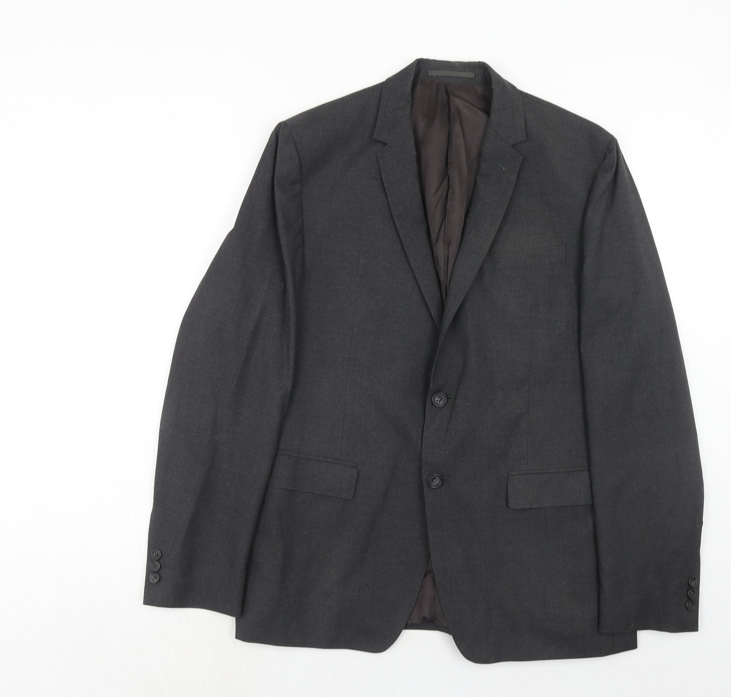 Shoreditch Mens Grey Wool Jacket Suit Jacket Size 42 Regular