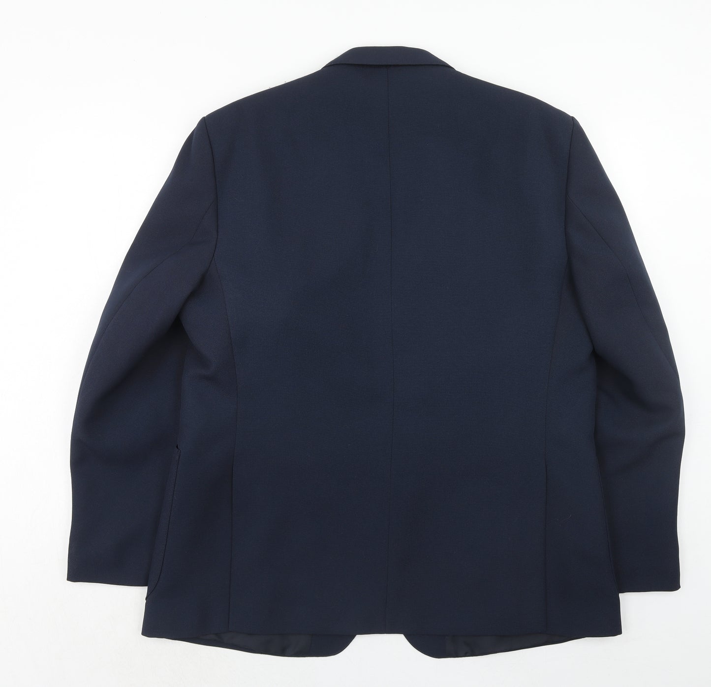 Greenwoods Mens Blue Polyester Jacket Suit Jacket Size 44 Regular