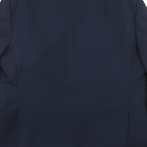 Greenwoods Mens Blue Polyester Jacket Suit Jacket Size 44 Regular