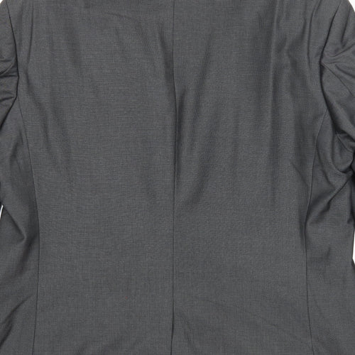 BHS Mens Grey Polyester Jacket Suit Jacket Size 42 Regular